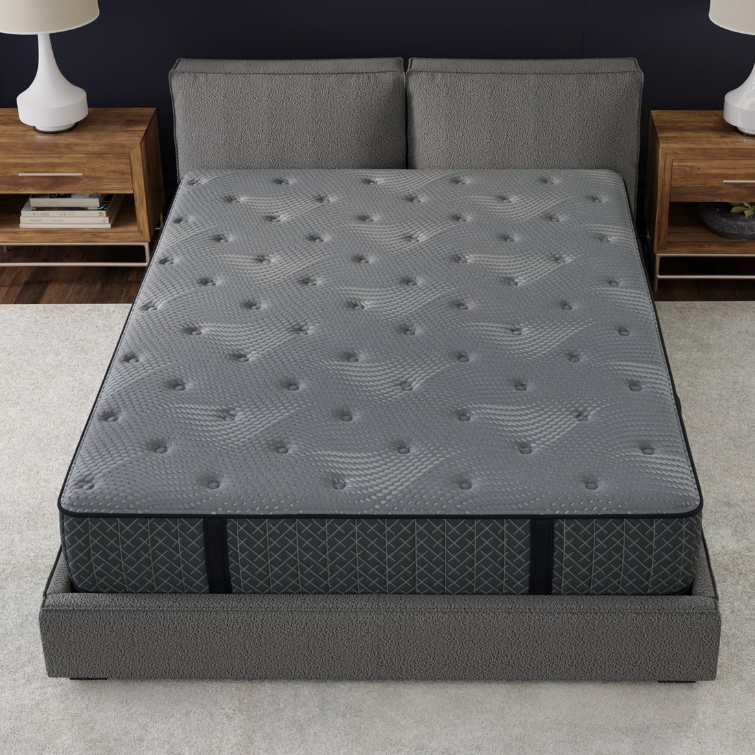 AllureLuxe™ Bamboo Hybrid Medium-Firm Mattress with Lumi Bands™ - 10"