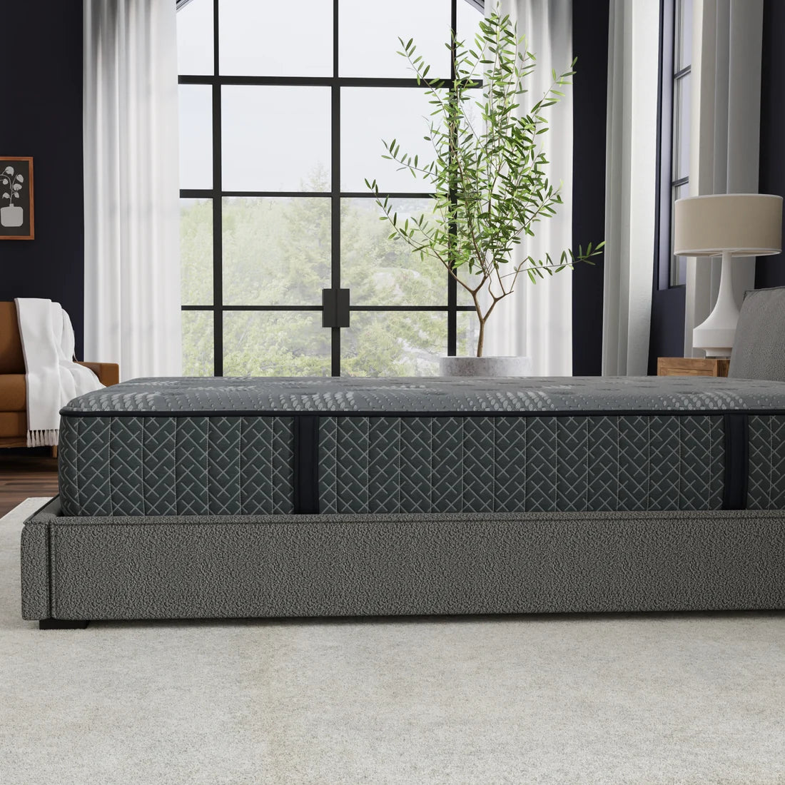 AllureLuxe™ Bamboo Hybrid Medium-Firm Mattress with Lumi Bands™ - 10"