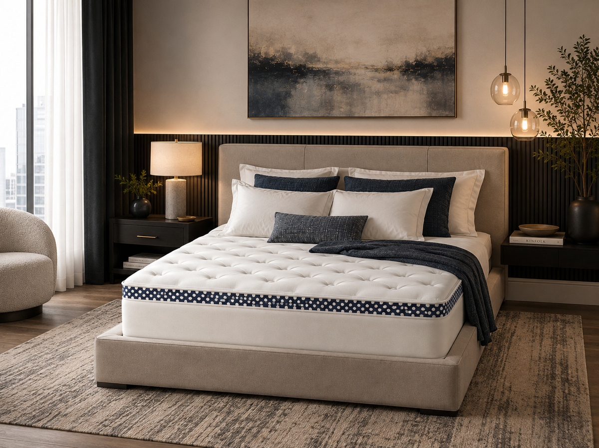 Wink Luxury: Hotel Firm Hybrid (882 Pocketed Coil + Serene® Foam) – 13.5"