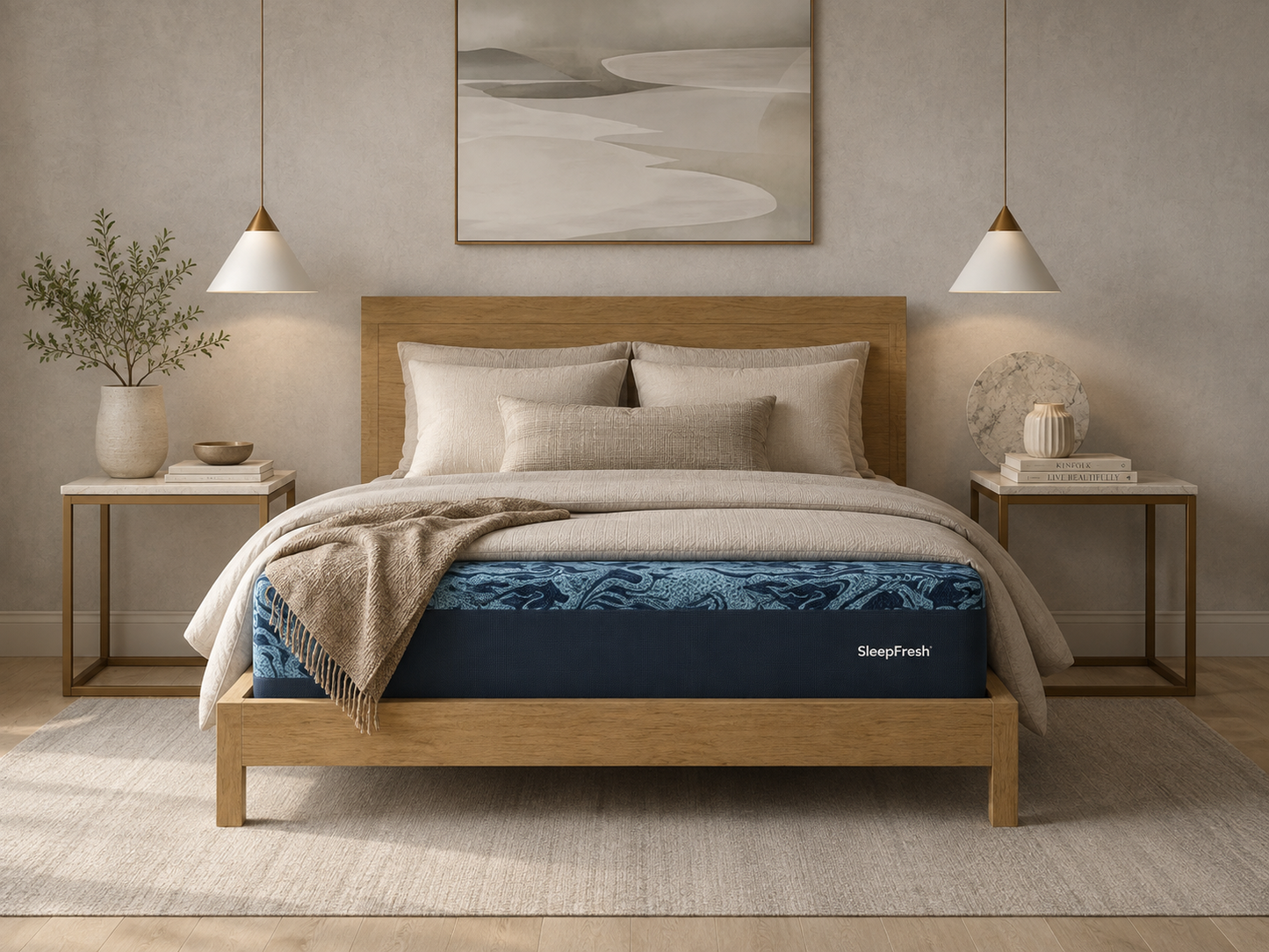 Cyprus: Luxury All-Foam Plush (Copper Latex + Serene® Foam) - 12"