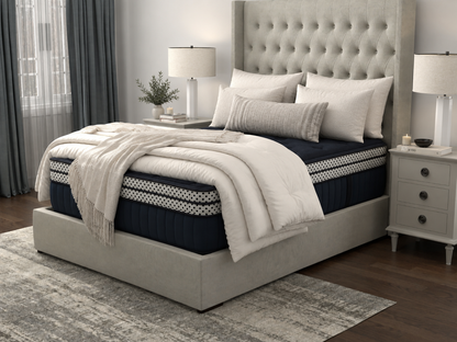 Blue Series 2: Ultimate Luxury Double Box Top Hybrid (Copper Latex + Serene® Elite Comfort) – 17"