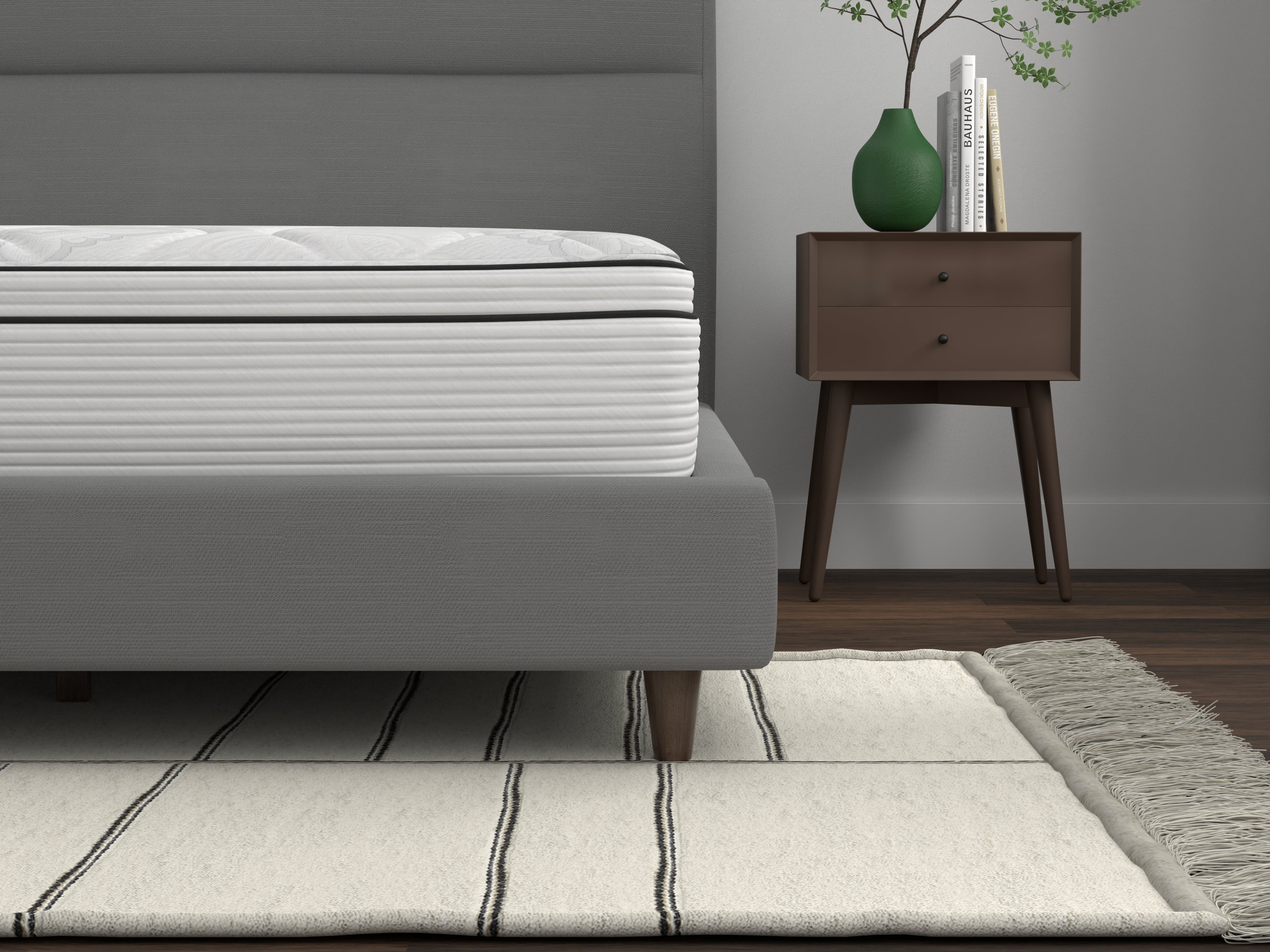 Percy mattress front corner view