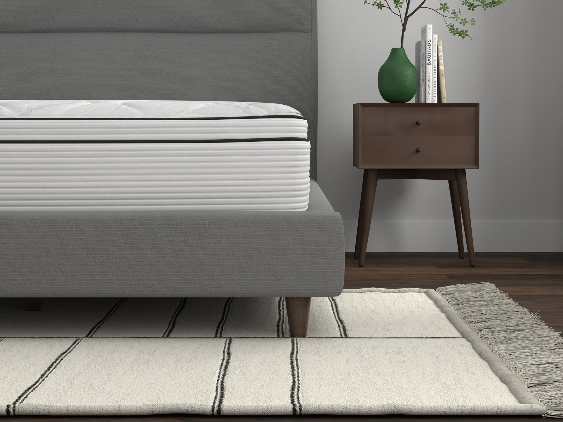 Percy mattress front corner view